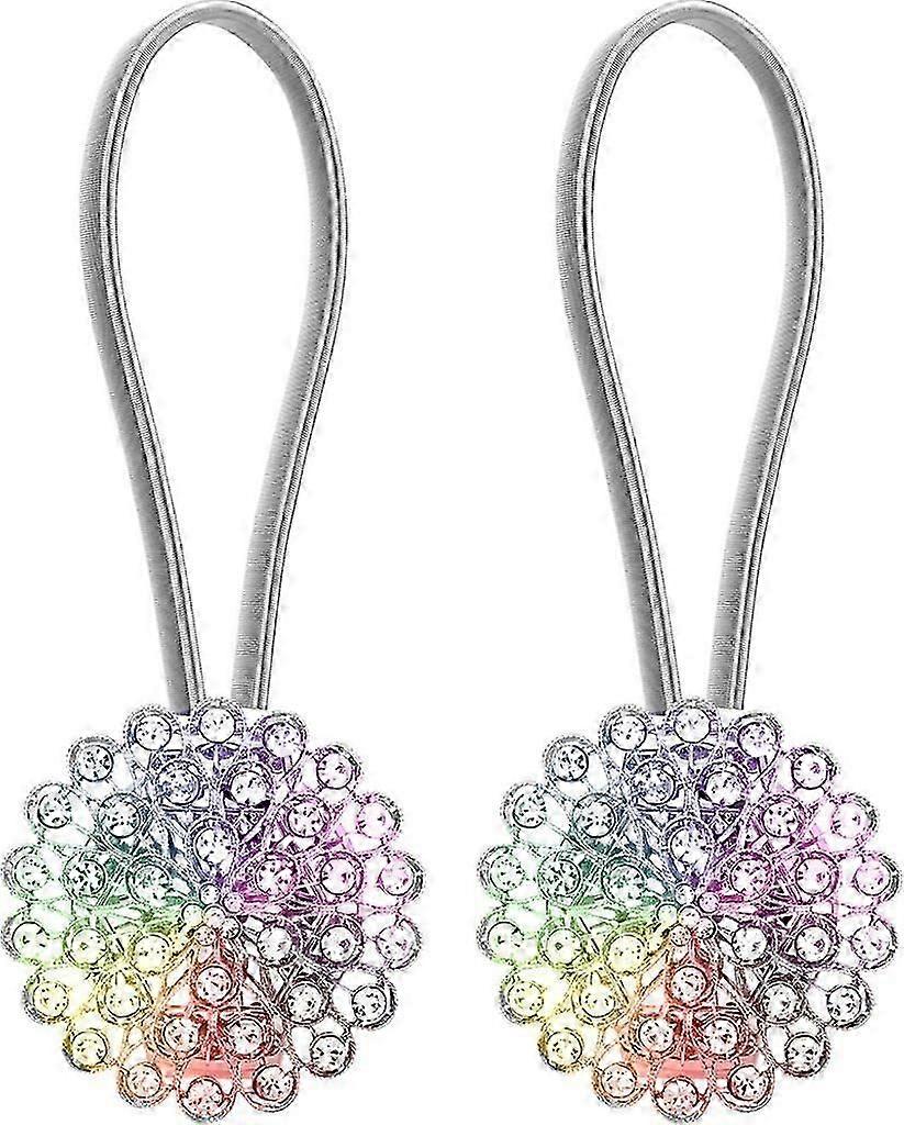 2-Pack Magnetic Curtain Holdbacks for Stylish Window Dressing in Home Decor