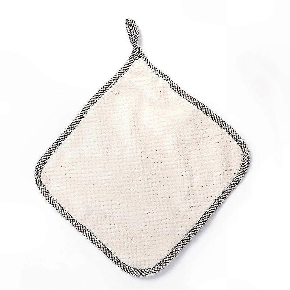 Soft Fleece Hand Towel with Hanging Loop for Bathroom and Kitchen Cleaning Tasks