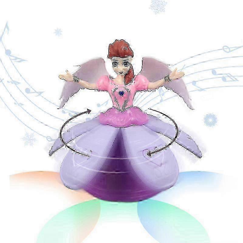 Children's Dancing Princess Toy with Universal Rotating Lights and Music for Dazzling Fun