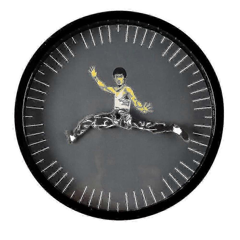 Creative Kung Fu Round Quartz Wall Clock