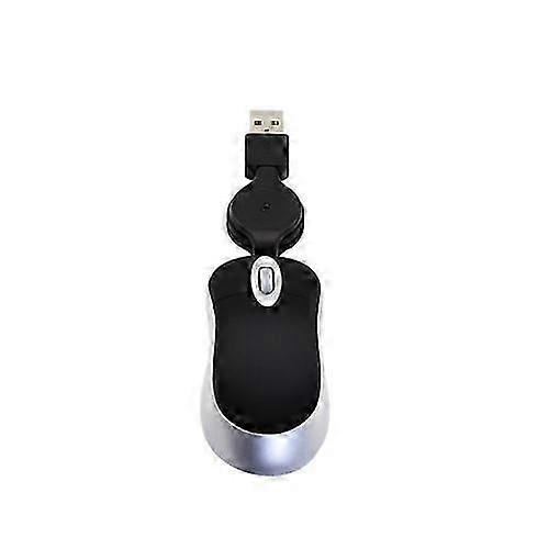 Mini Computer Mouse Retractable USB Cable Optical Ergonomic1600 DPI...