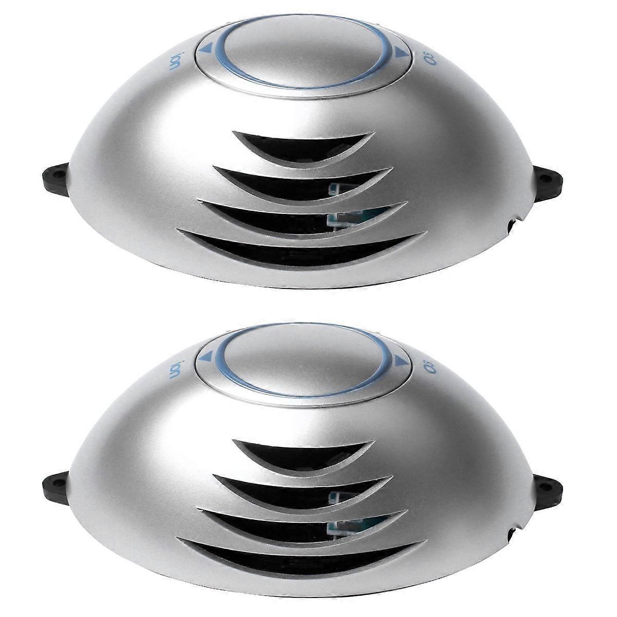 2X Car Air Refresher Purifier Oxygen Bar Ionizer Ozonizer Disinfector Sterilizer Deodorizer for Auto