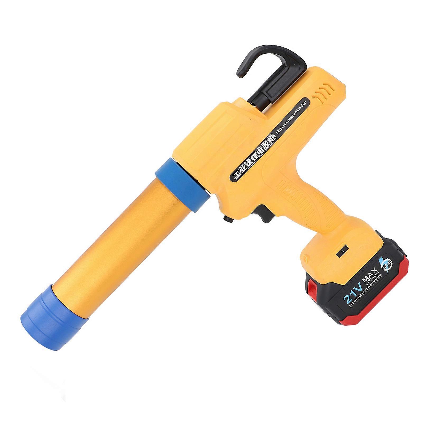 21V Cordless Caulking Gun 300ml, 6500N, Adjustable Speed, LED
