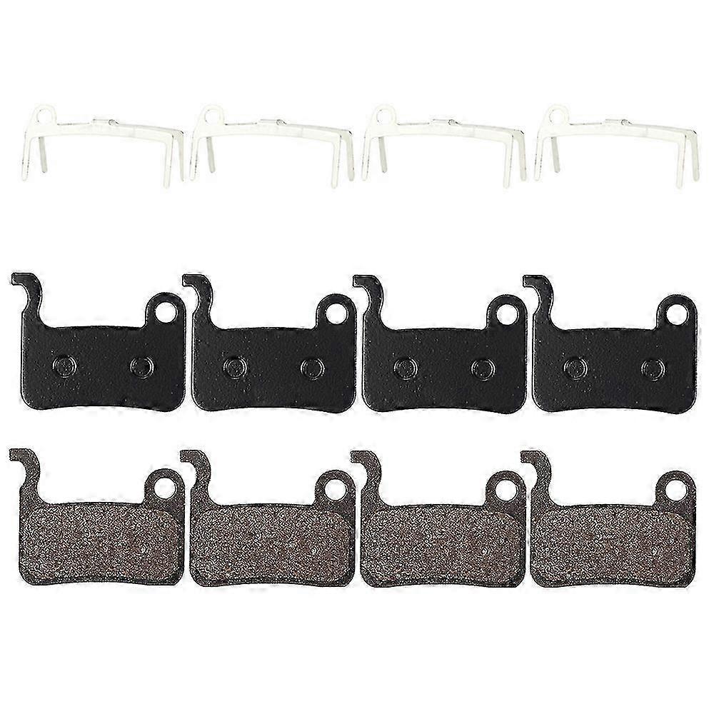 Bicycle disc brake pads for Deore M966 M965 - 4 pairs resin brake pads compatible with M596 M595