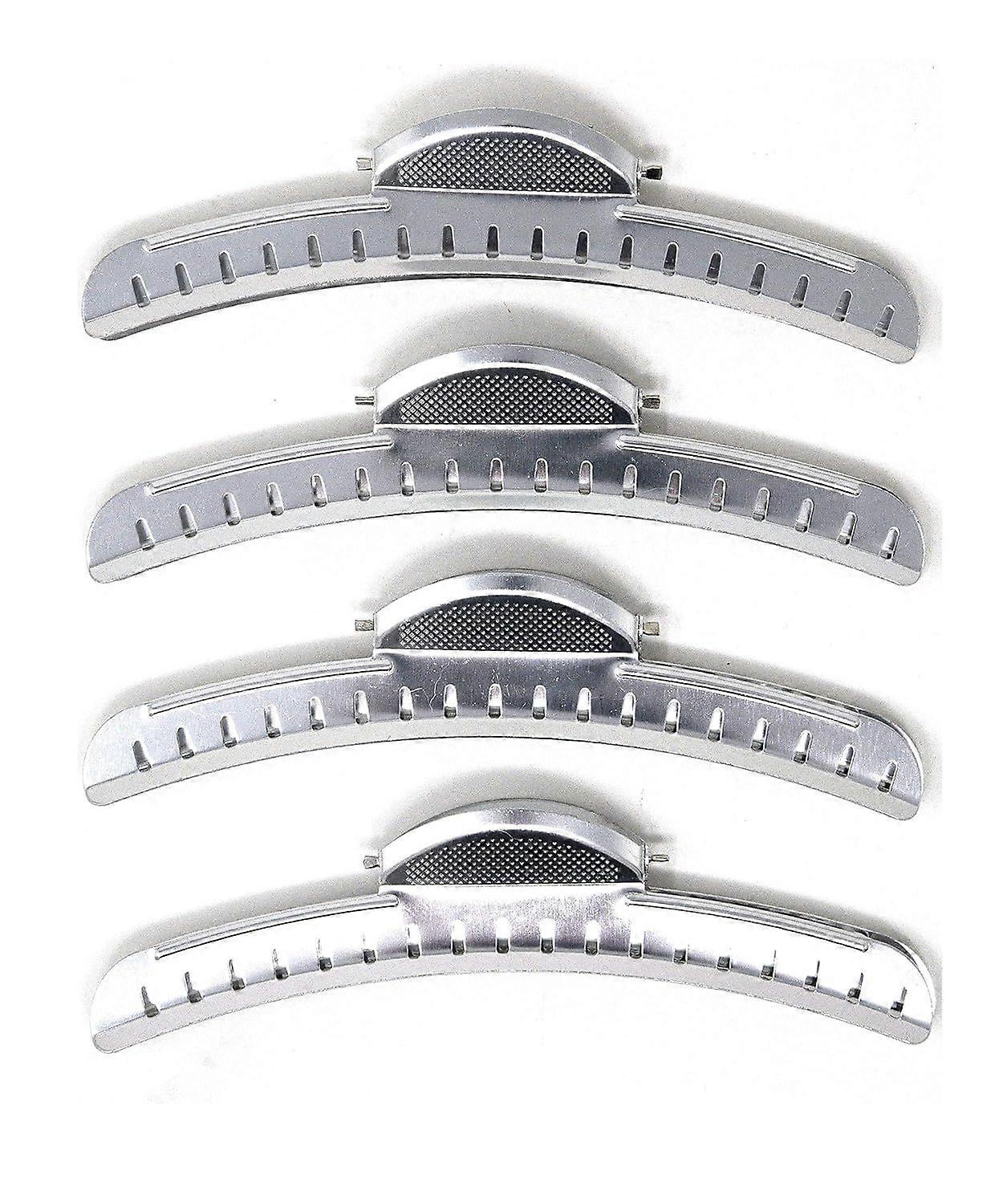 5インチメタルウェーブクランプ * アルミヘアウェーブクリップ(4クリップ)4個