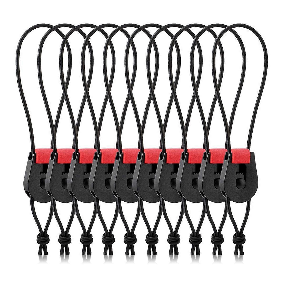 10 Pcs Adjustable Fishing Quick Rod Ties Stretchy Wrap Pole Straps