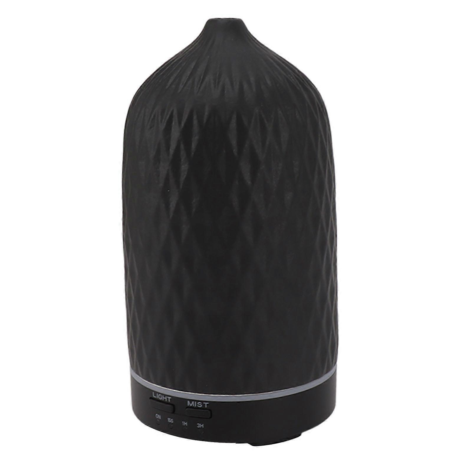 Ceramic Rhomboid Essential Oil Diffuser 18x9cm with 7 LED Lights