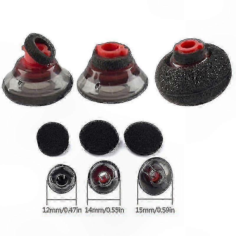 Foam Ear Tips and Soft Pads for Wireless Bluetooth Headset Models