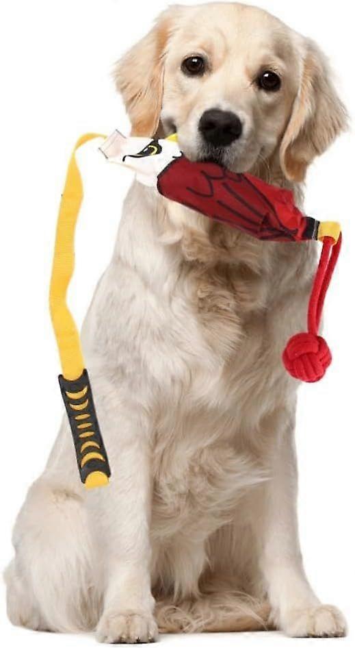 Interactive Dog Tug Toy,Dog Toys for Aggressive Chewers,Tough Squeaky Dog Rope Toys for Training,Tug of War Dog Toy Balls for Medium & Large Dogs
