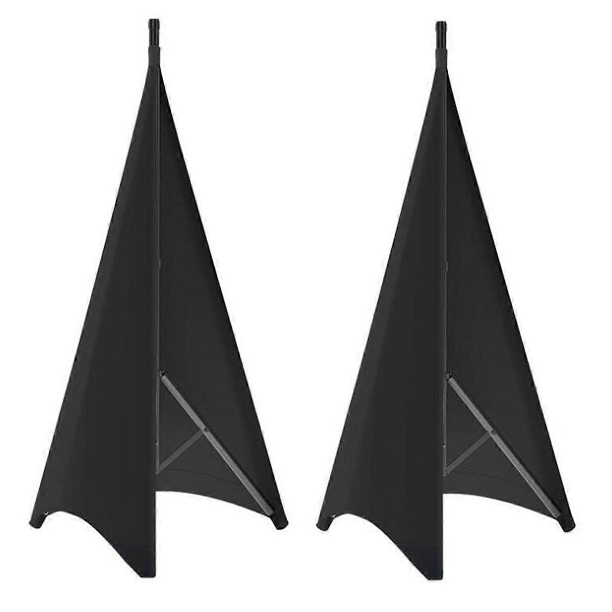 Universal Dj Light Speaker Stand Skirt Tripod Scrim Cover with Stretchable Polyester Material, 2 Pc