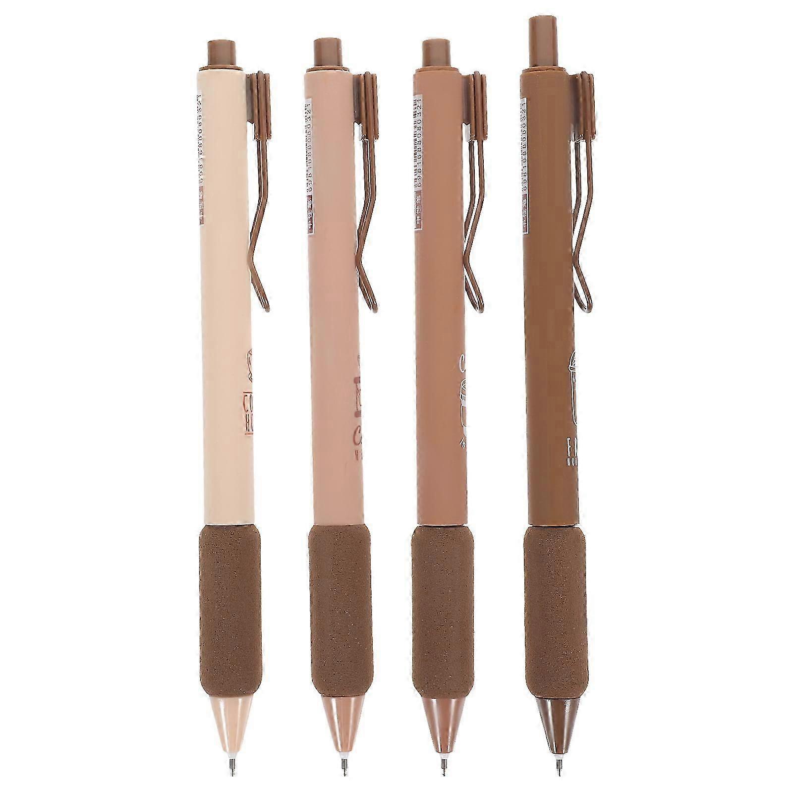 Cute Fresh Style School Writing Pens Plastic Quick Drying 4Pcs