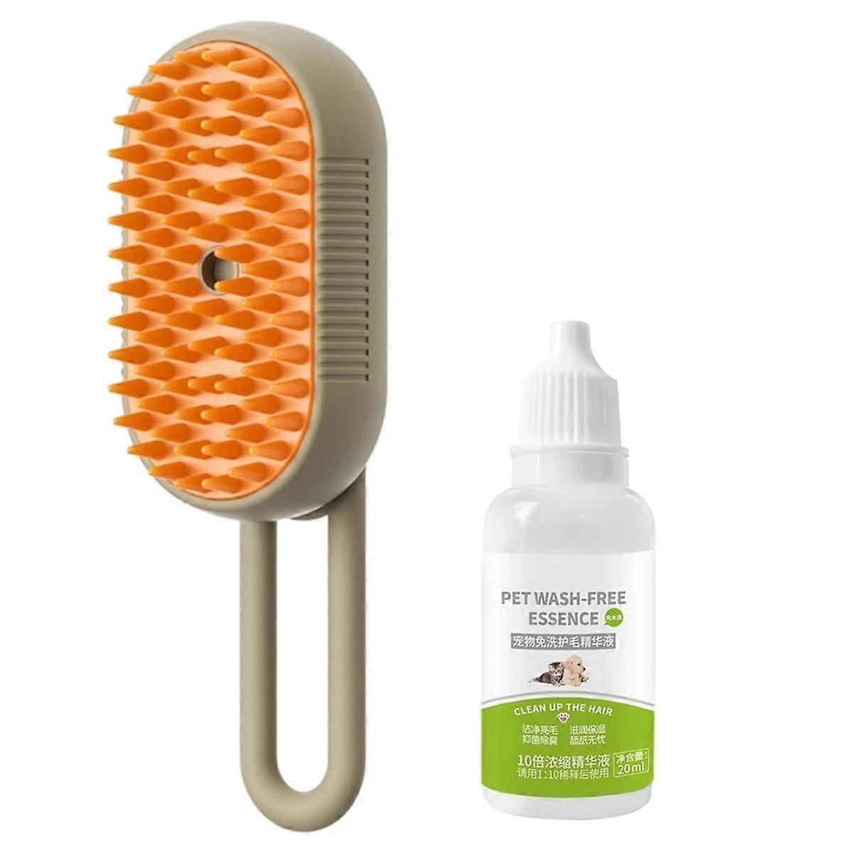 Cat Brush for Shedding, Cat Pet Hair Cleaner Grooming Self Cleaning Dog Brush with Water Tank, Wet