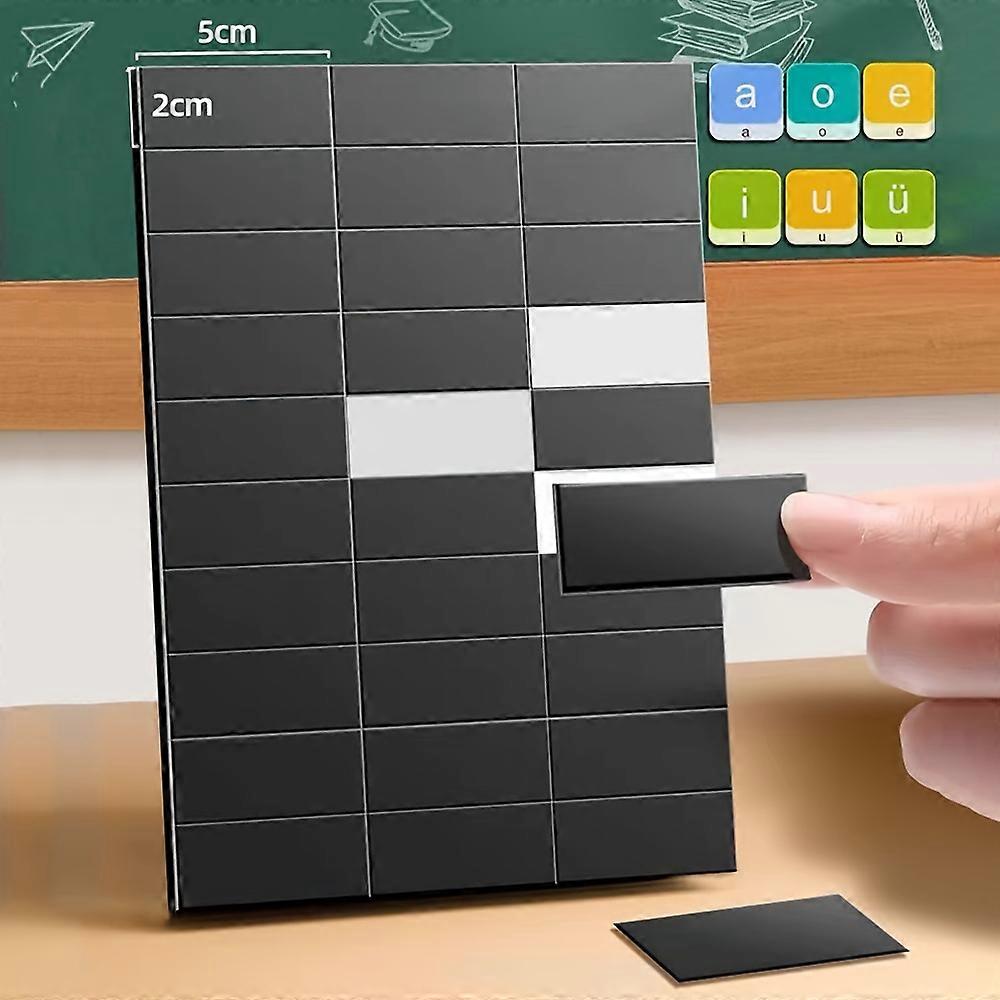 60PCS/Set 50mm x 20mm Self Adhesive Flexible Magnetic Rectangles for Creating Magnetic Images, Illustrations, Signs or Screens