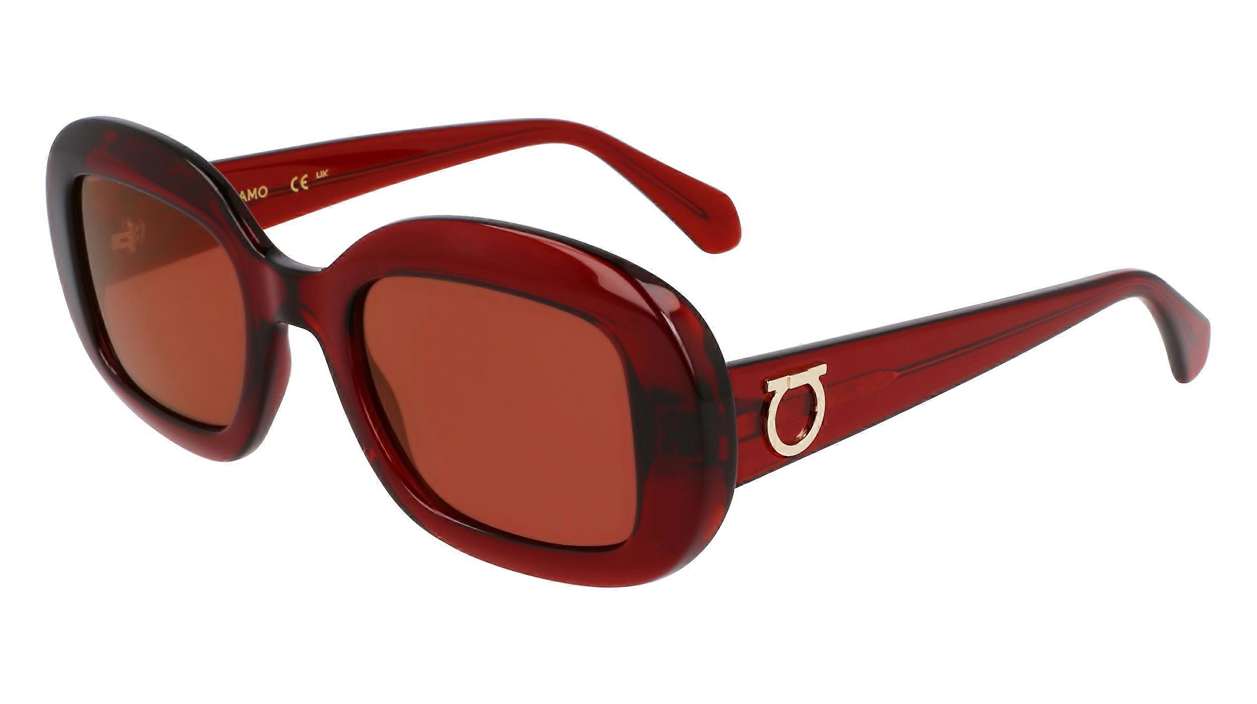 Sunglasses FERRAGAMO SF2038SE 224 TRANSPARENT RUST 51/22/140 FEMALE