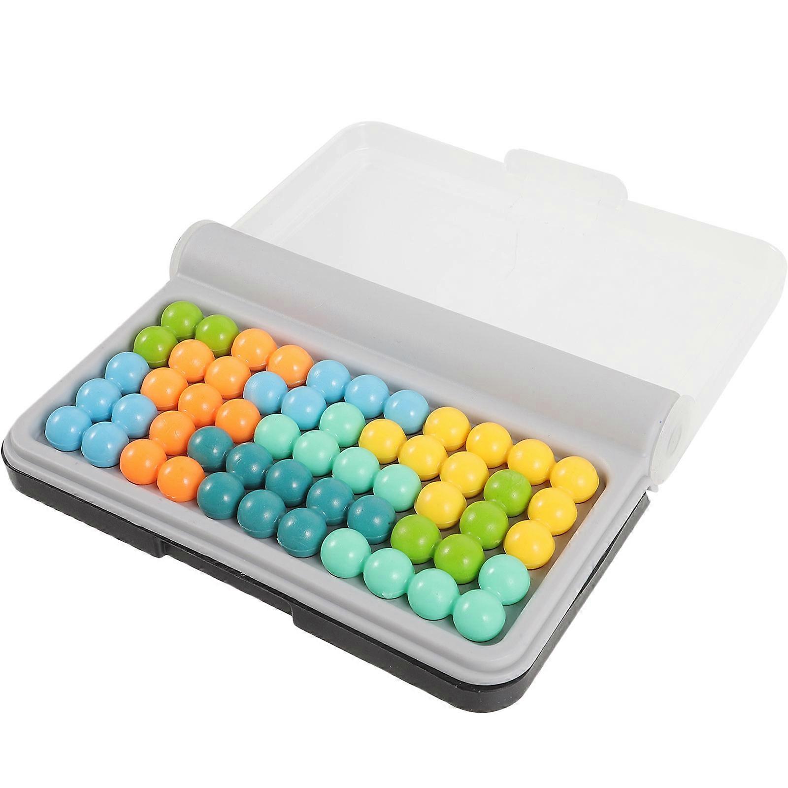 Creativity Development Beads Toy Wisdom Pyramid for Children Plastic Assorted Color for Family Interaction 1 Set