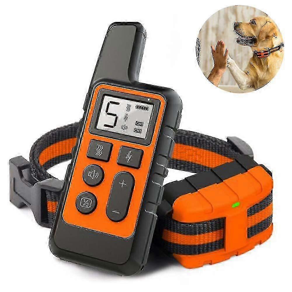 Collier de dressage pour chien étanche et résistant aux chocs avec paramètres réglables pour une correction efficace du comportement des animaux et un entraînement à l’obéissance