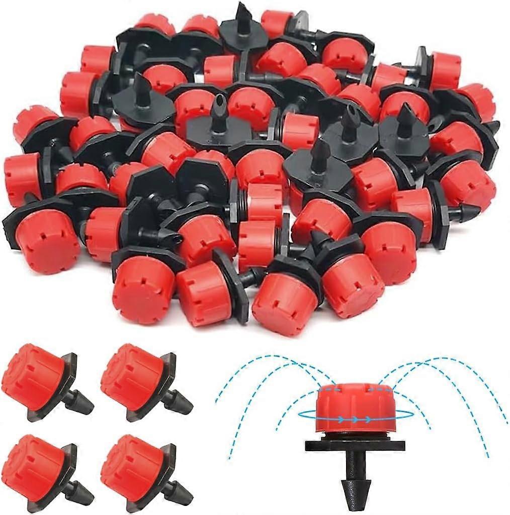Irrigation Drippers, 50 Pcs Adjustable Garden Sprinklers