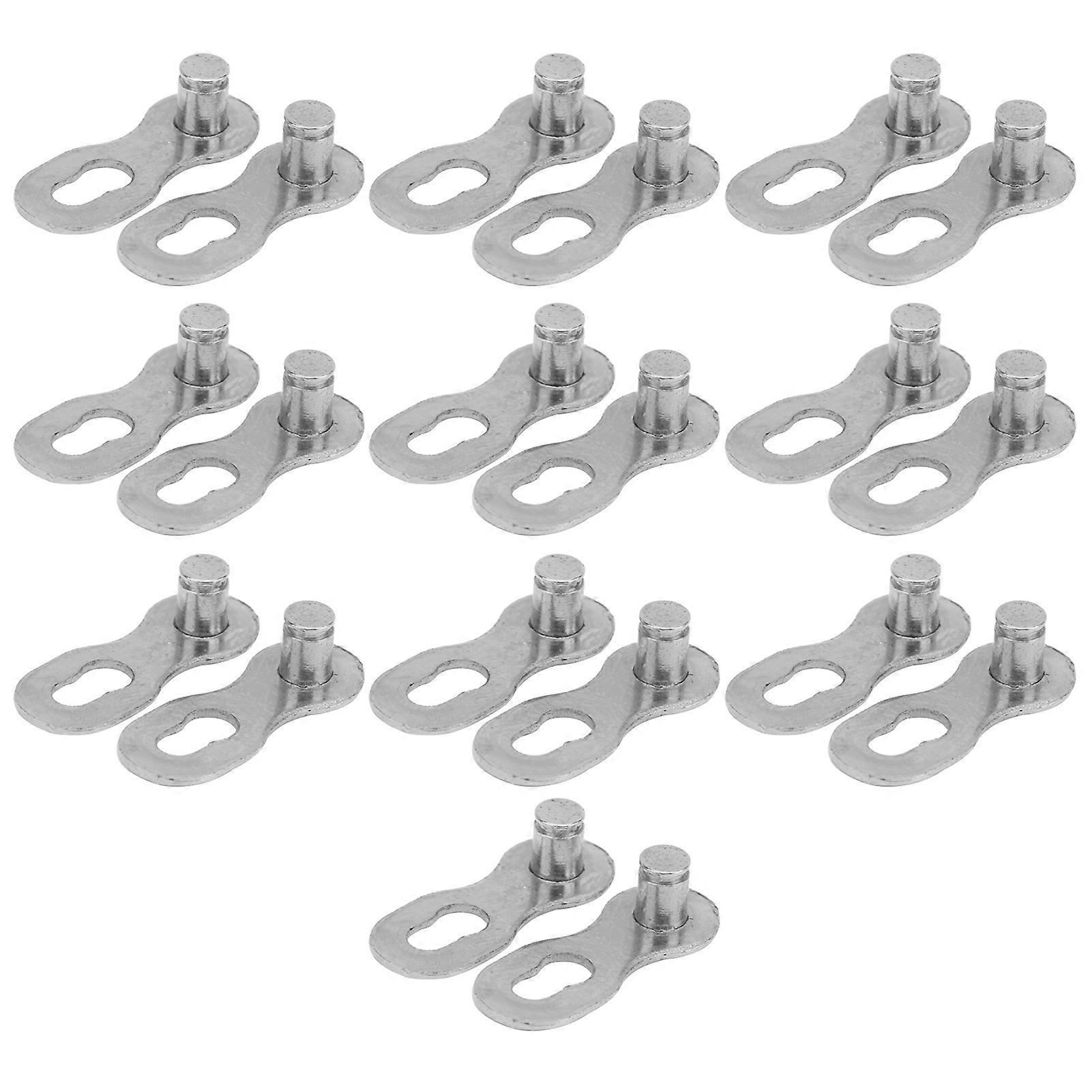 10 Pair 11 Speed MTB Chain Quick Release Buckle Connector Silver