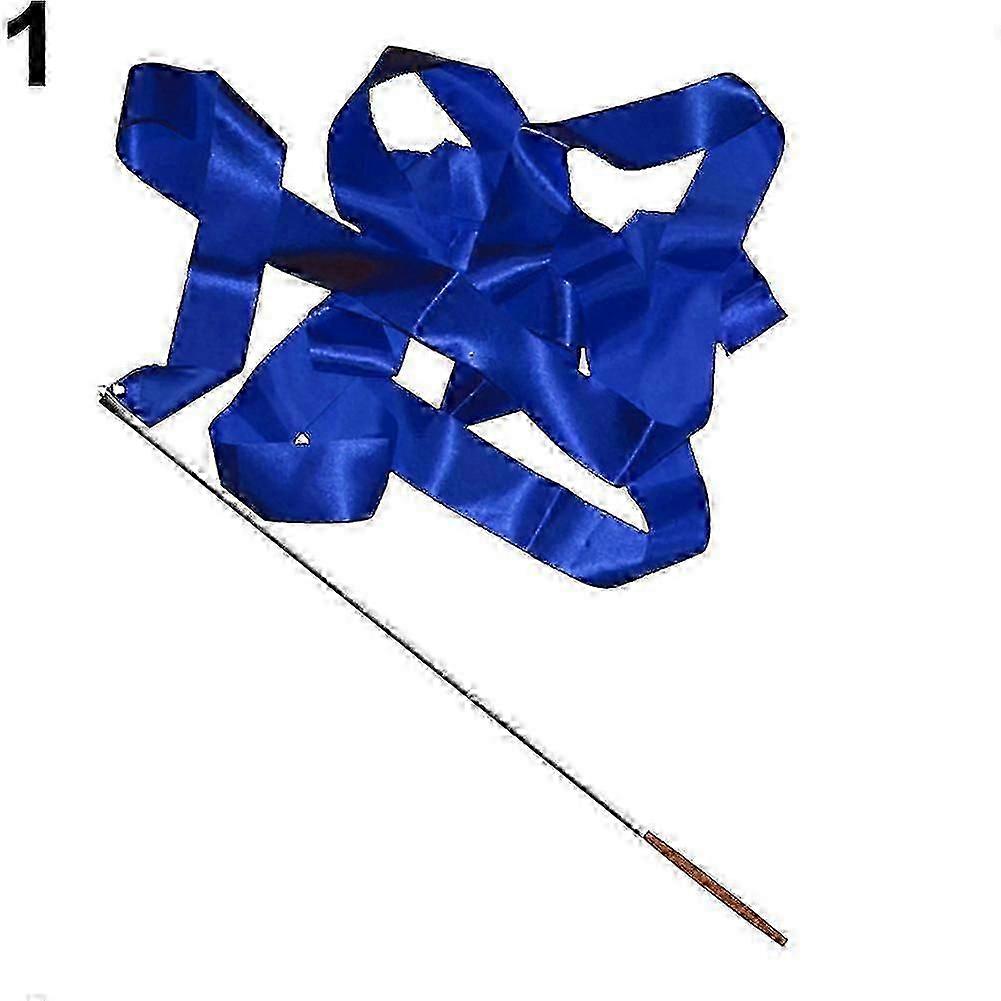 4m Colorful Dance Ribbon Gym Rhythmic Art Gymnastic Streamer Twirling Rod Stick