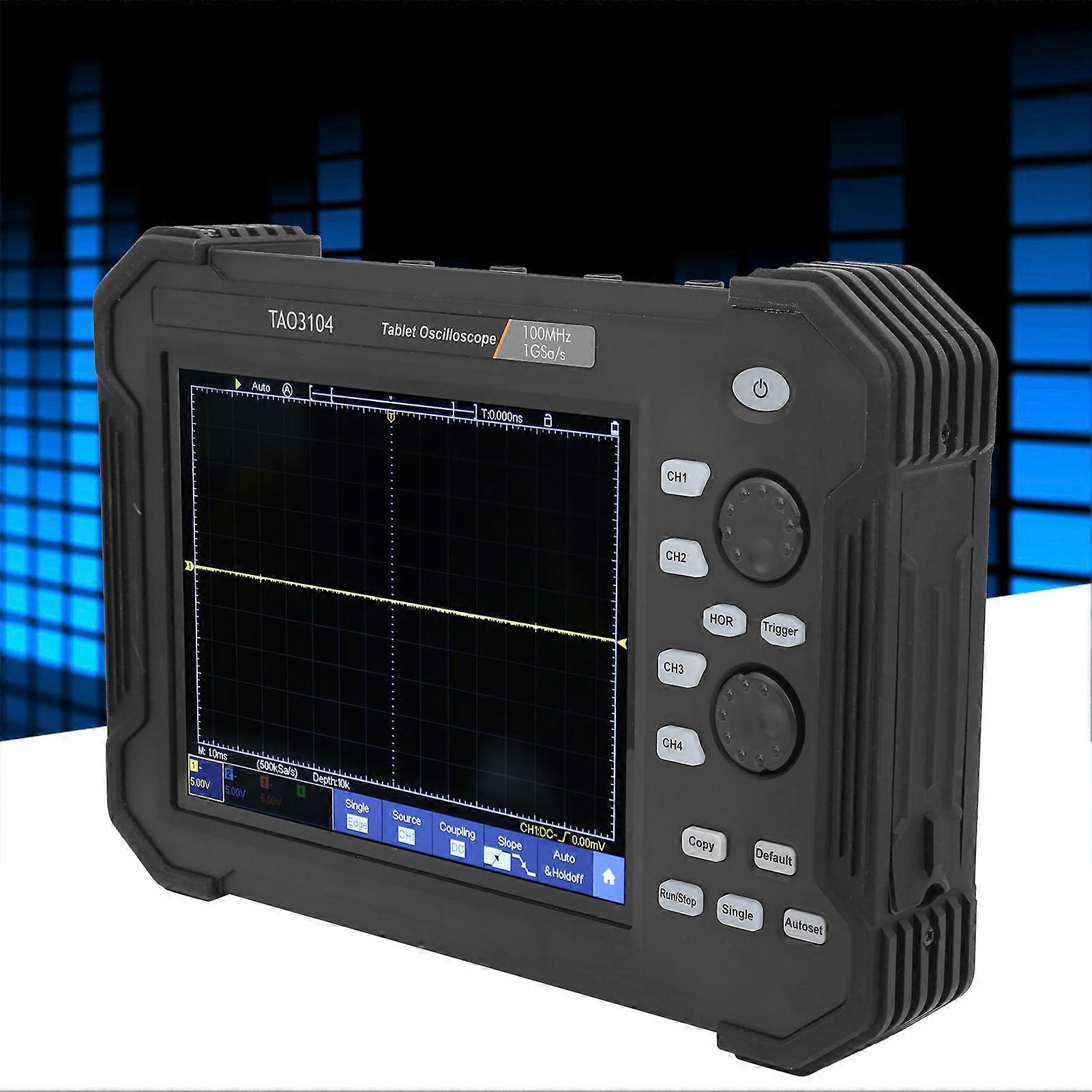 TAO3104 100MHz 4CH Digital Oscilloscope 8in Touchscreen LCD