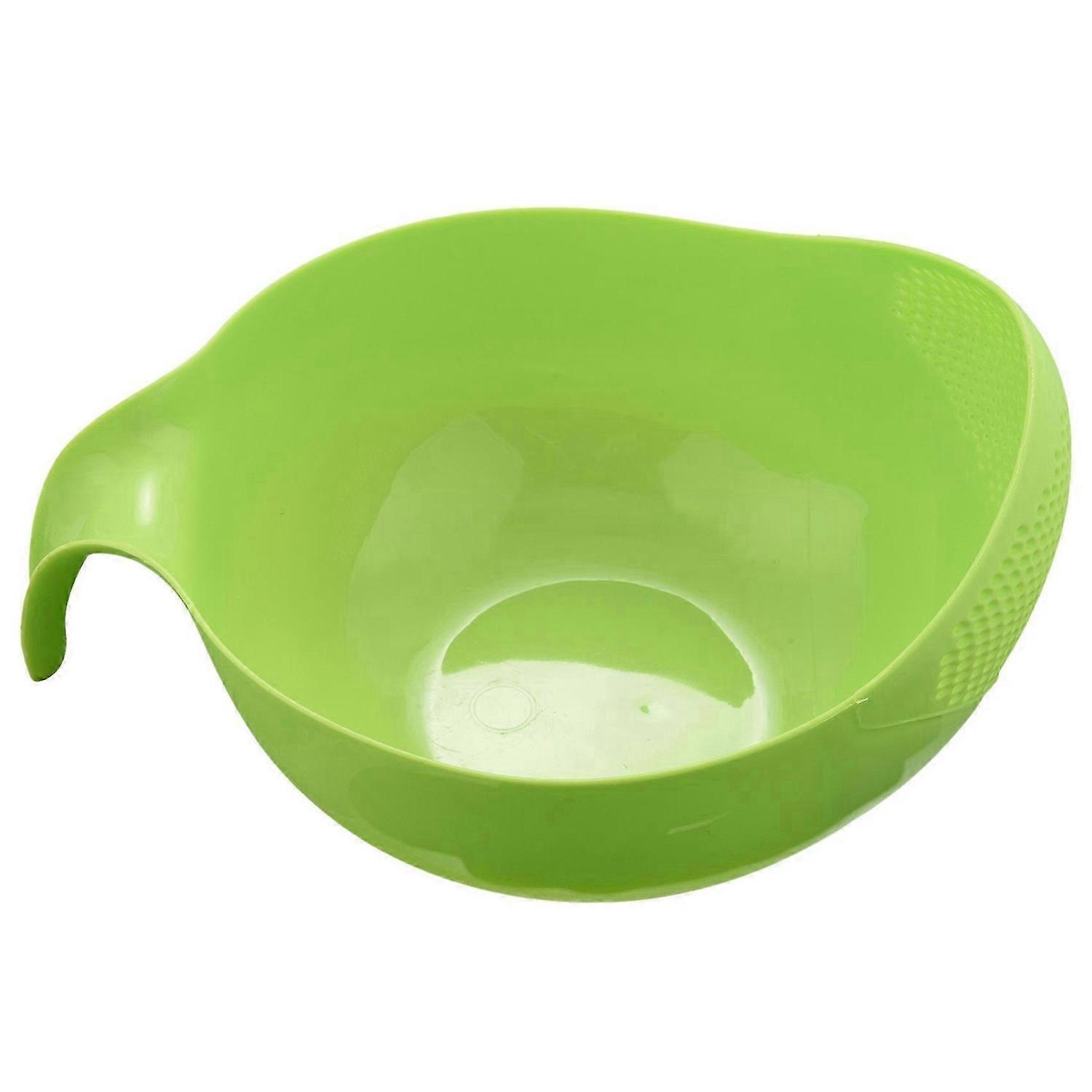 Durable Rice Washing Filter Strainer Kitchen Tool Beans Peas Sieve Basket Colanders Cleaning Gadget Filtering With Handle Newest  Green