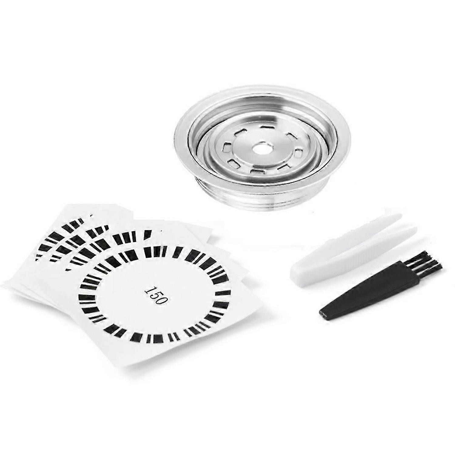 Coffee Capsule Adapter for Nespresso Vertuo Machines,Stainless Steel Coffee Pod Adapter for Vertuo POP/Vertuo Next 150ml
