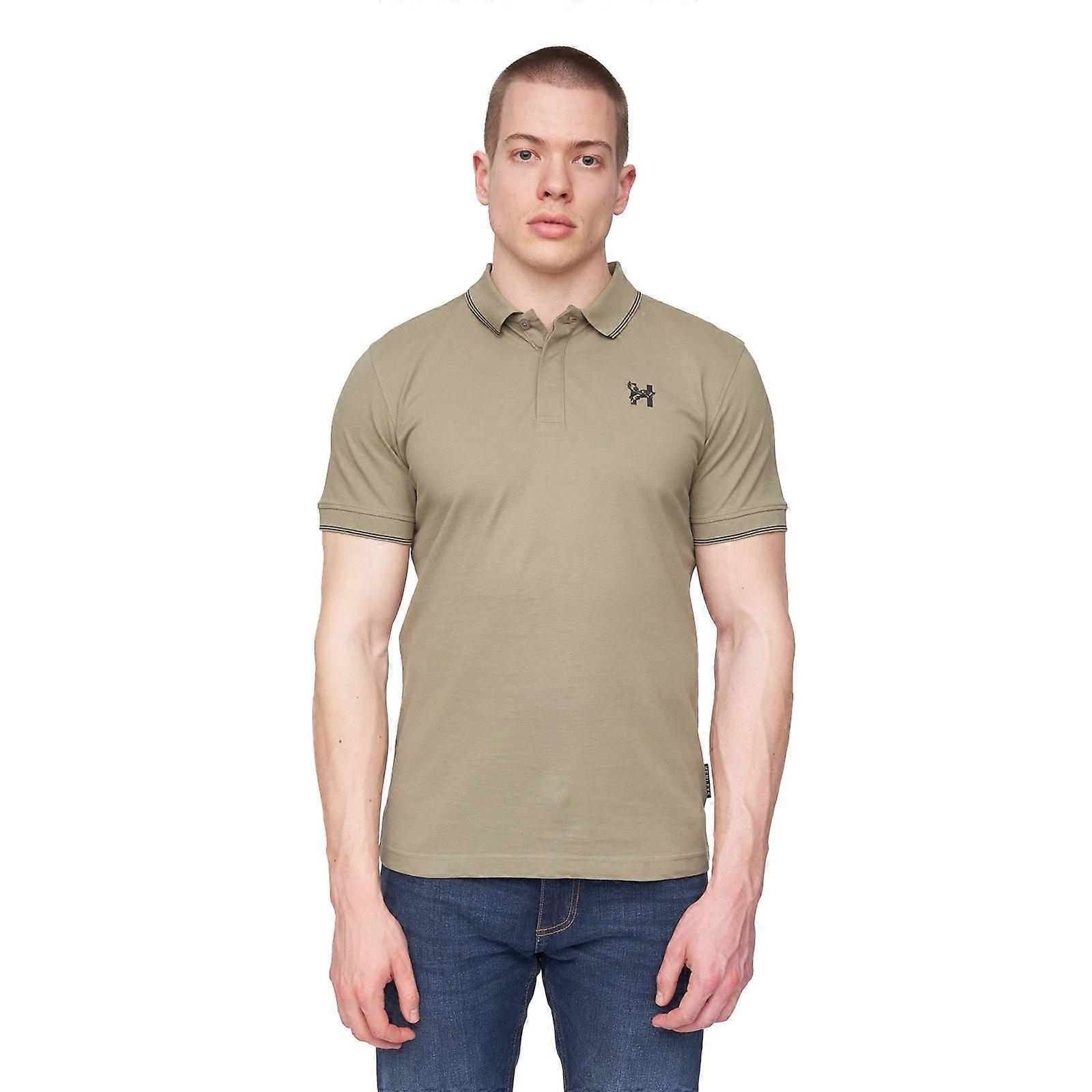 Henleys Moorehen Polo Shirt Dusty Olive