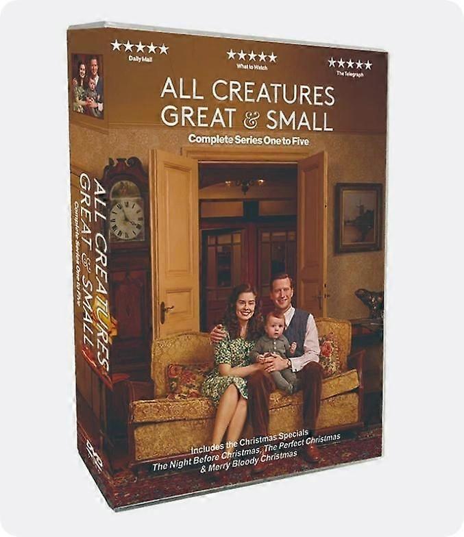 New Box Set All Creatures Great and Small Season 1-5 DVD 10-Disc english version