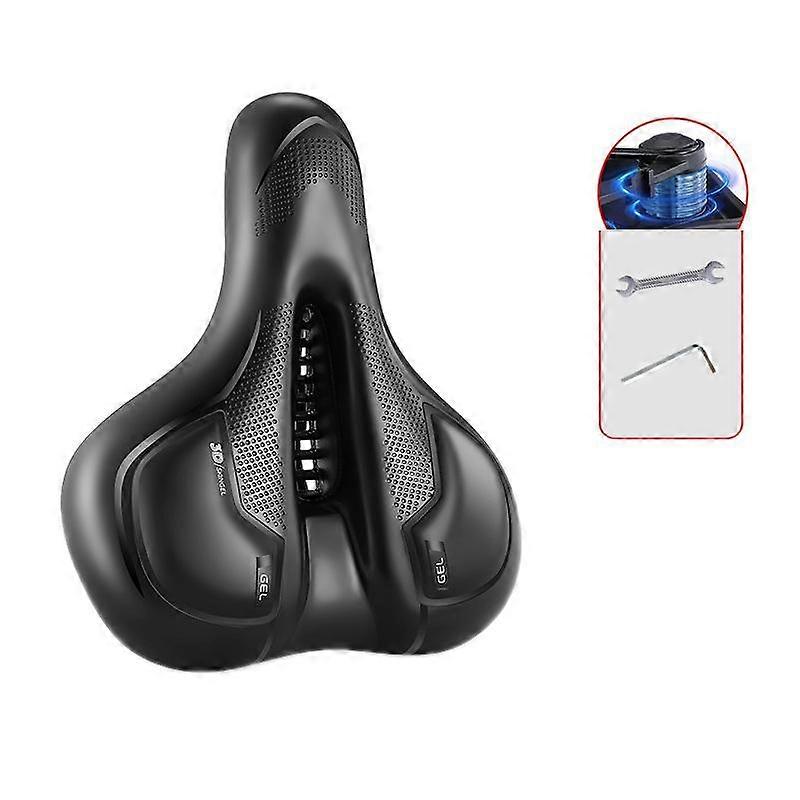 Thickened Universal Bicycle Saddle With Silicone Shock Absorber