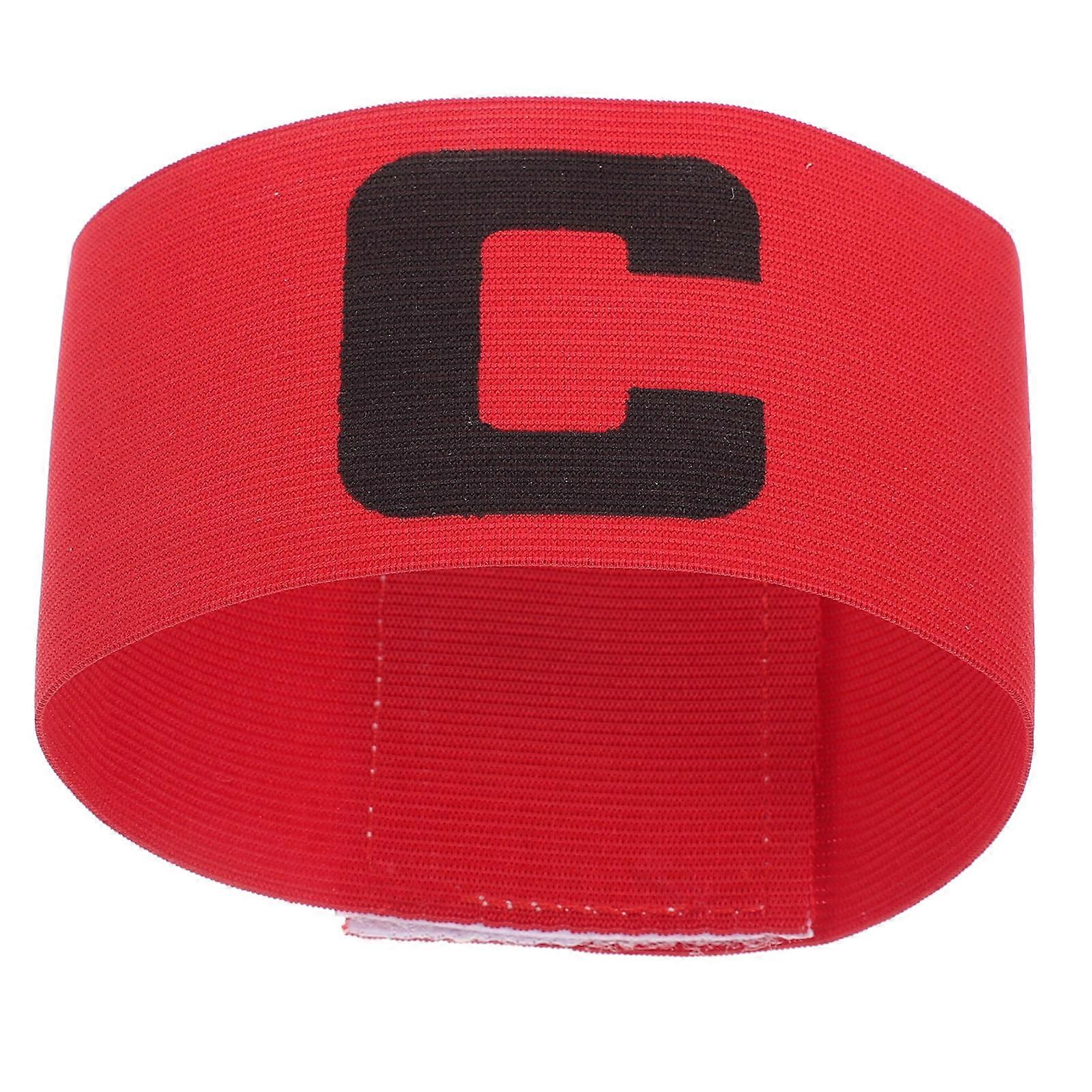 Football Team Captain Armband for Sports Use 18Pcs Red Durable Nylon Bands