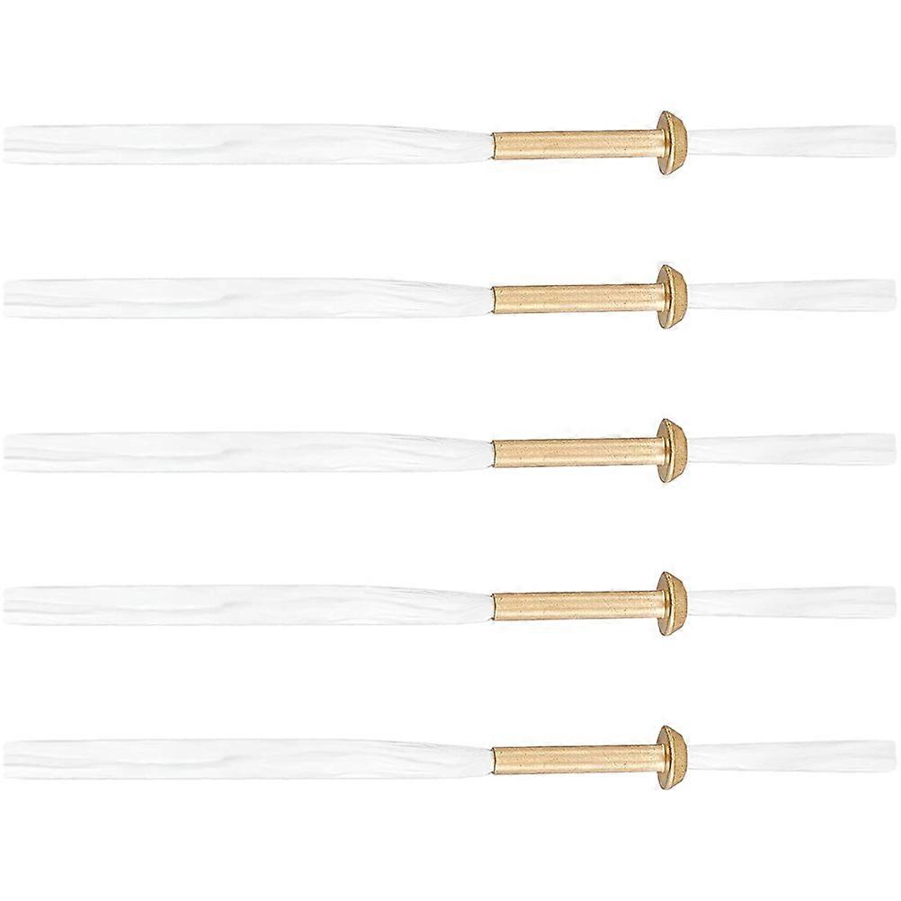 Copper Tube Wick Fiberglass Oil Lamp Burner Wicks for Light 5Pcs