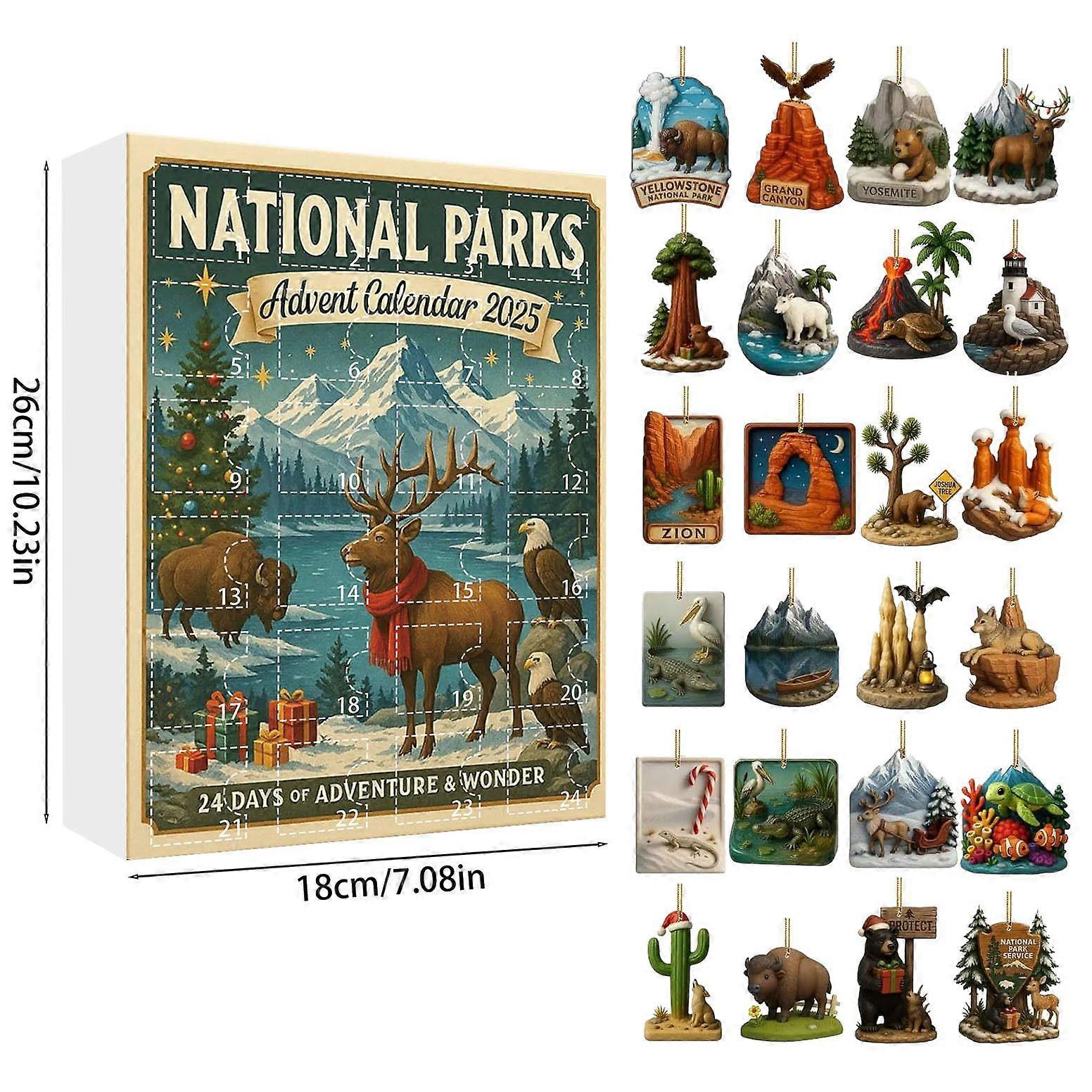 National Parks Advent Calendar 2025 Park-Themed Blind Box