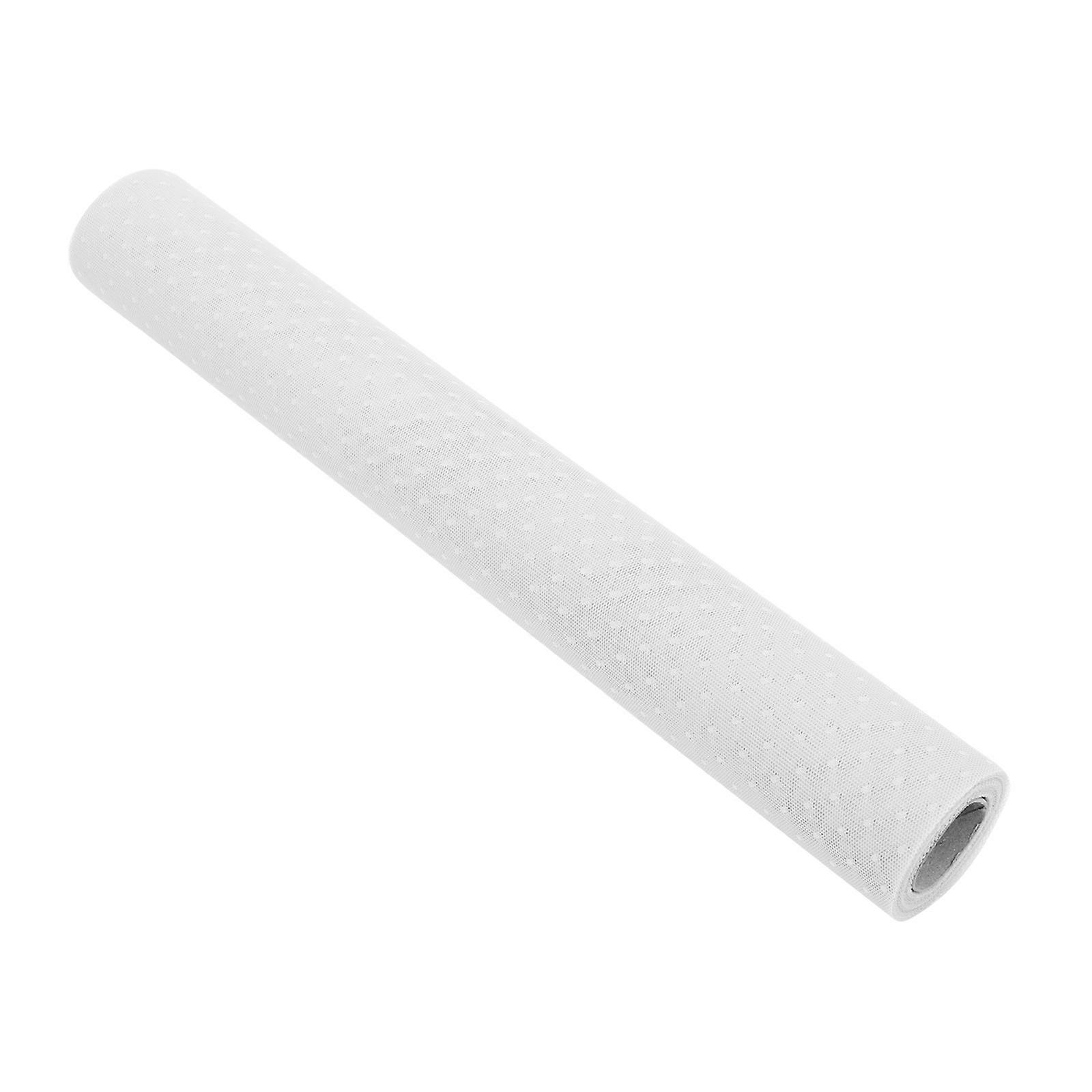 Bouquet Packaging Paper Roll for Flower Bouquet Wrapping Mesh Material White Used for Wedding Party 1Pack