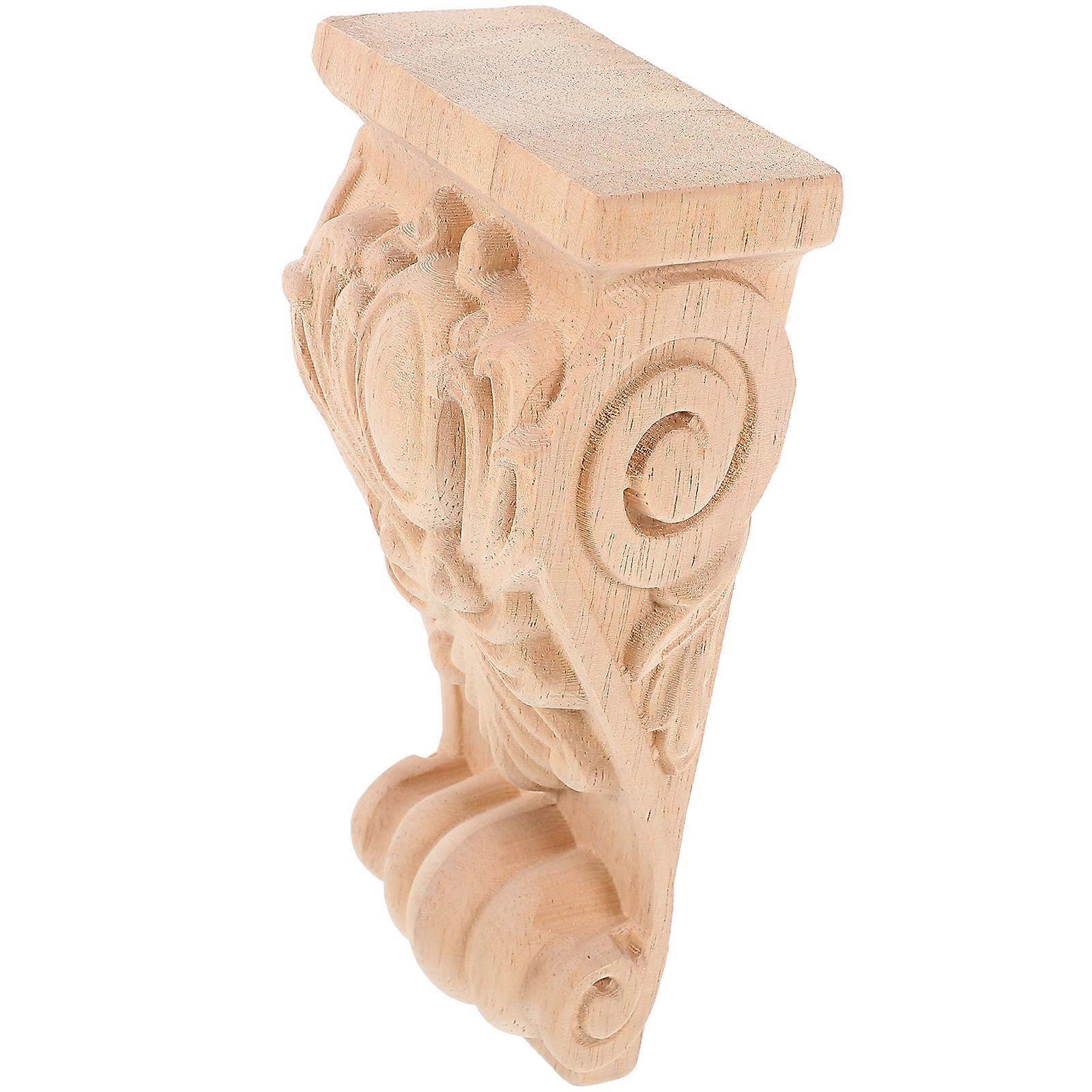 Wood Corbel European Style Decorative Carved Corbel for Decorating 5Pcs