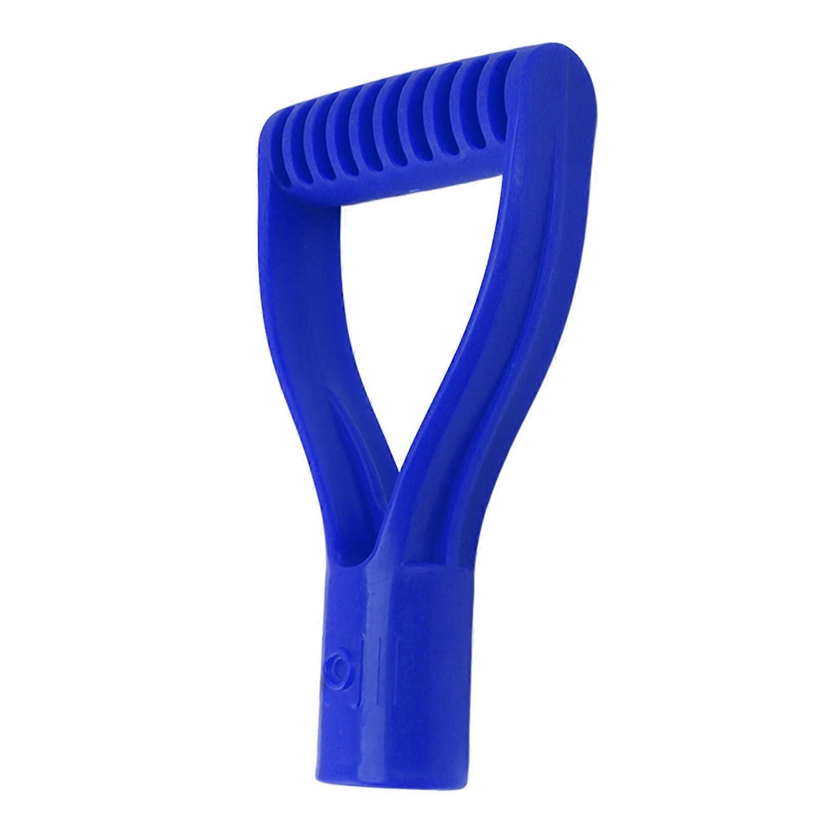 Blue 32mm Plastic D Grip Spade Handle 3.2x9.5x18cm Replacement