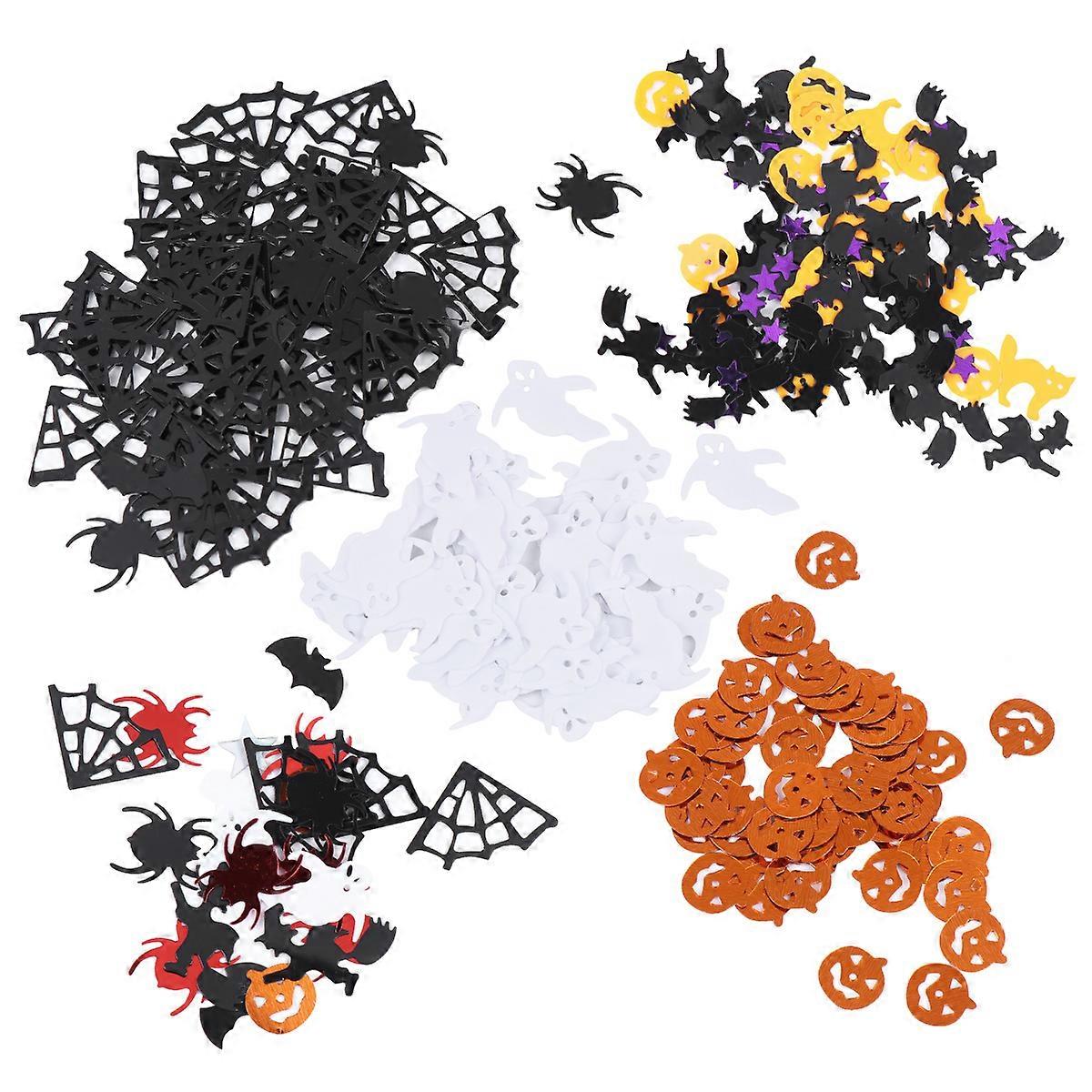Halloween Confetti Mixed Shapes Assorted Color 2.5X2CM Plastic Halloween Atmosphere Creation 1Set