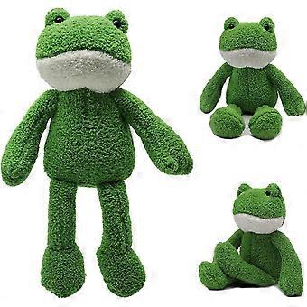 Juguete de peluche de rana de 40 cm Rana linda peluche de peluche Juguetes de peluche de rana de patas largas suaves muñecas de peluche de animales Decoración calmante Cojín Regalo para niñas niños (Gre