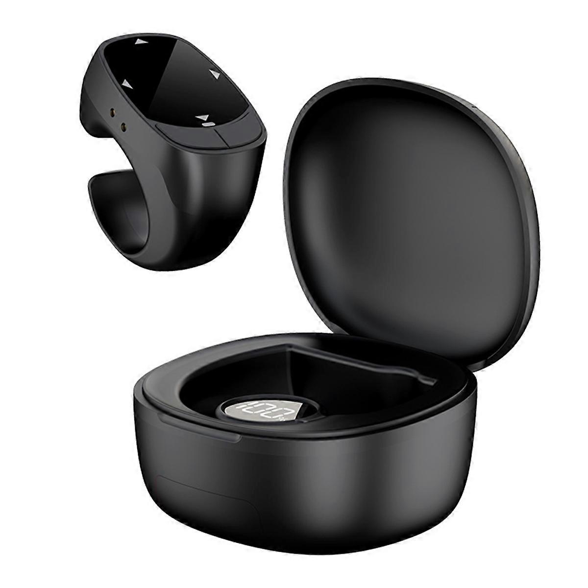 -12Pro E-Book Page Turner Bluetooth Wireless Ring Remote Black