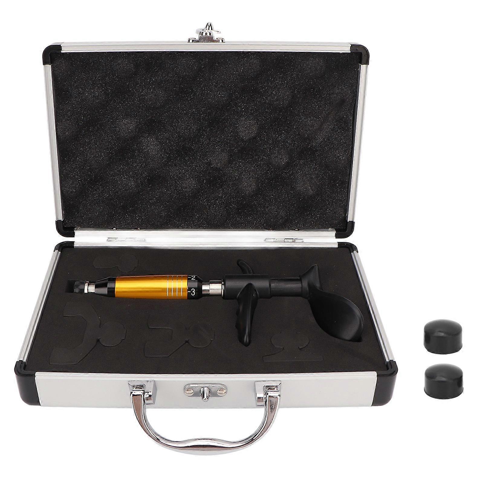 Chiropractic Adjustment Correction Tool 6 Gears Single Head Spine Chiropractic Correction Machine Gold