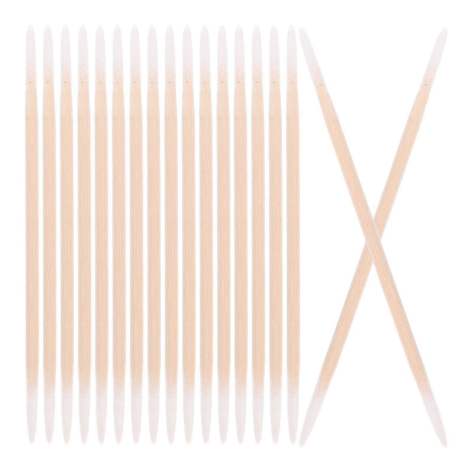 2pcs Pointed Shape Swabs Precision Tips Cotton Swabs Double Tipped Swabs Tattoo Swabs for Cleaning Beauty Use (100 pieces/bag)