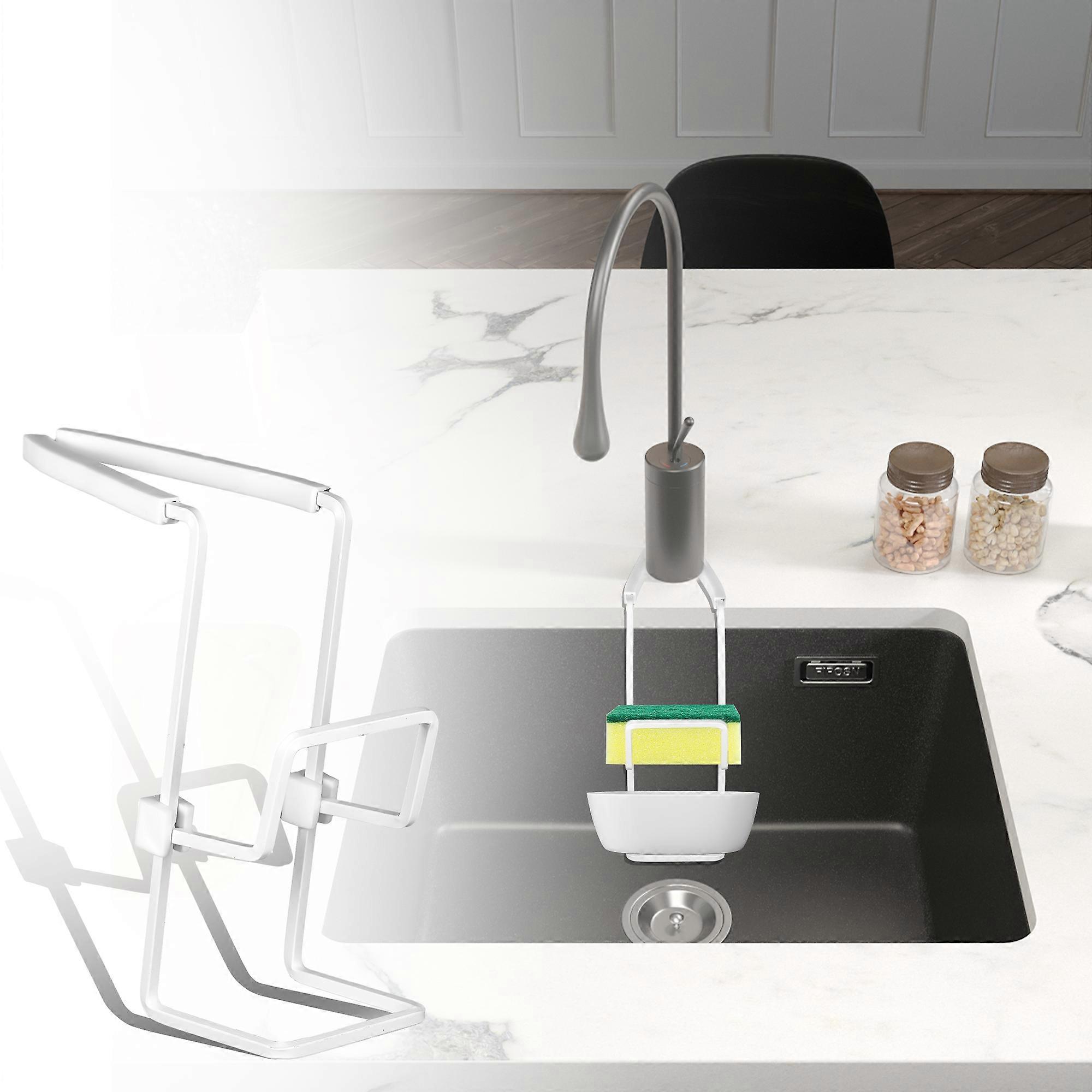 Space-saving Kitchen Sink Organiser For Efficient Storage Kitchen Hanging Sink Organiser Easy Access White