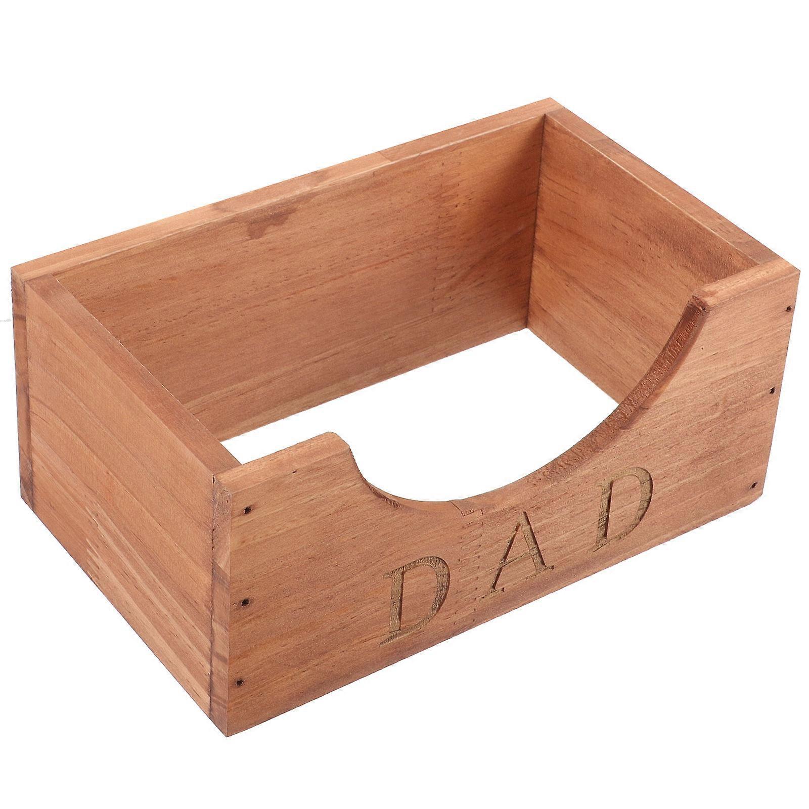 Hat Storage Rack Wooden Display Box for Storage Use 5Pcs Coffee Holder