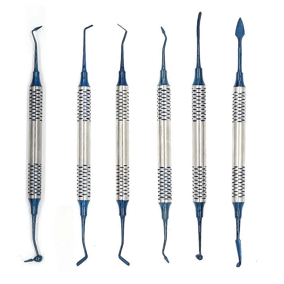 6 Pcs Dental Composite Resin Filled , Blue