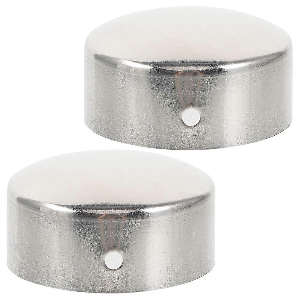 Stainless Steel Handrail End Caps Protective Plug 10Pcs Silver