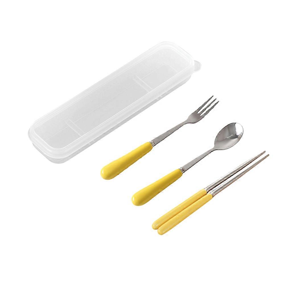 Flatware Set 3Pcs Stainless Steel Cutlery Set with Ceramic Handle for Use