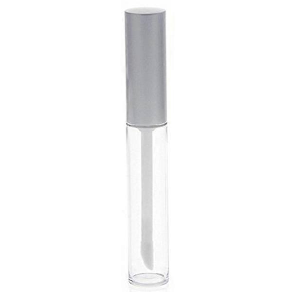 Lip Gloss Bottles Container for Liquid Holding 6Pcs with Silver Caps