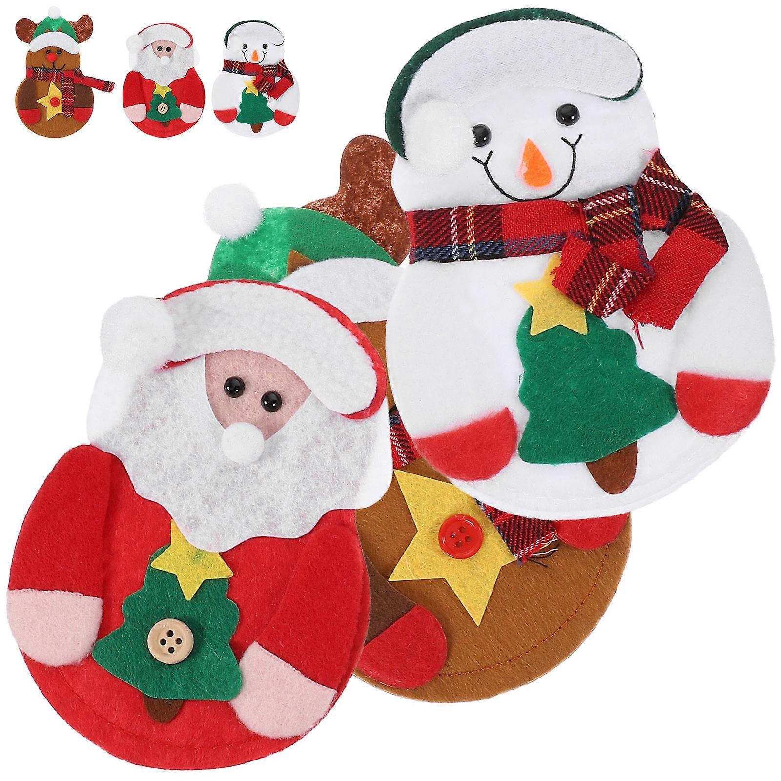 Hotel Supplies Christmas Tableware Holder for Kitchen and Fork 6Pcs