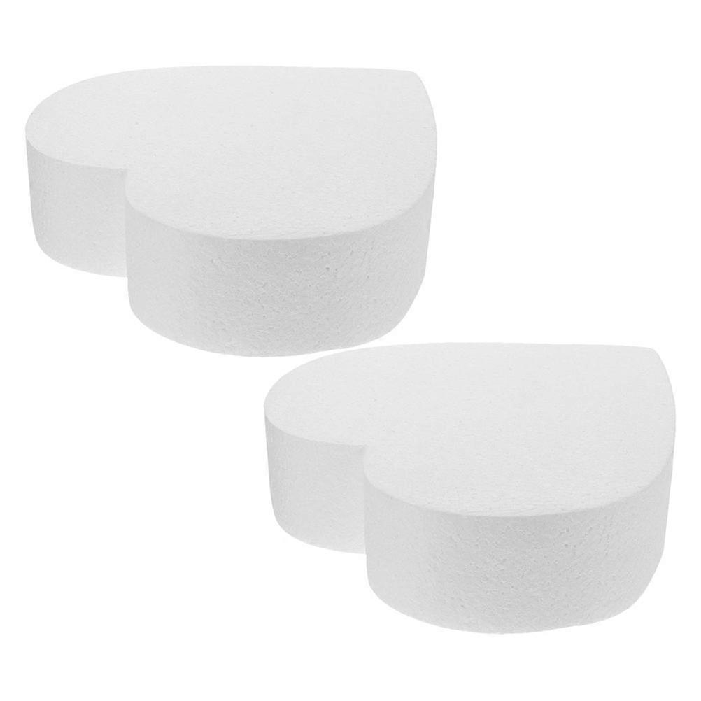 Foam Heart Cake Dummy for Cake Decoration and Practice 8Pcs