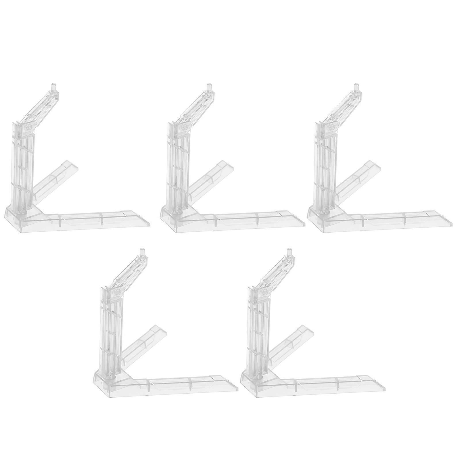 Transparent Plastic Action Figure Display Holder for Model Figures 20Pcs Set