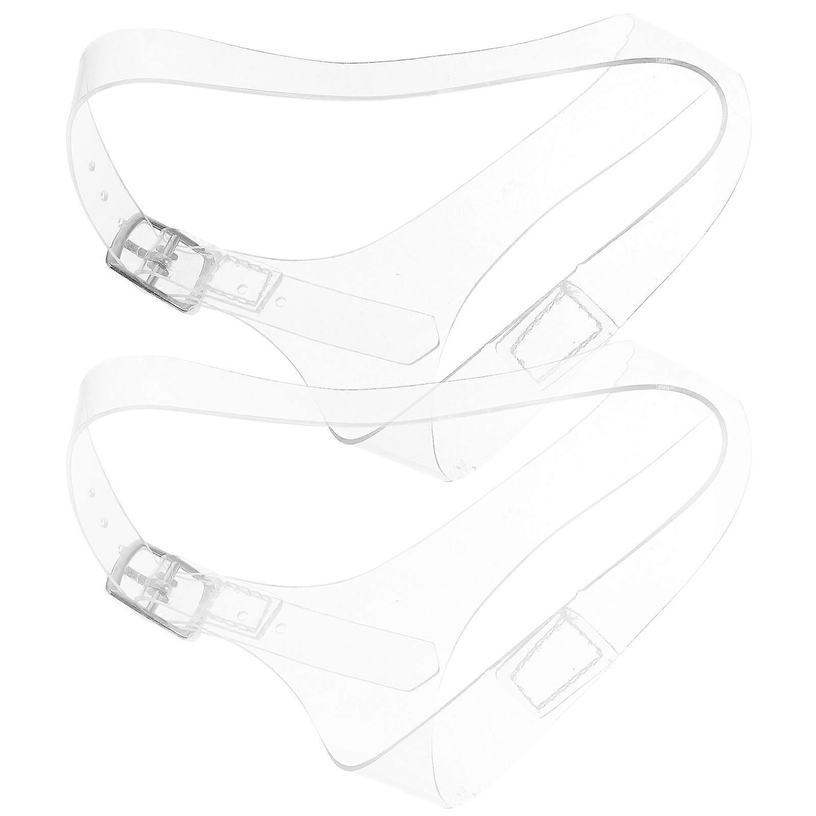 High Heel Shoe Strap Replacement Prevent Dropping TPU Transparent Elasticated Shoelace 1Pair
